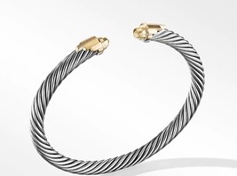 David Yurman Empire Cable Bracelet with 18K Yellow Gold Domes - £705.81 GBP