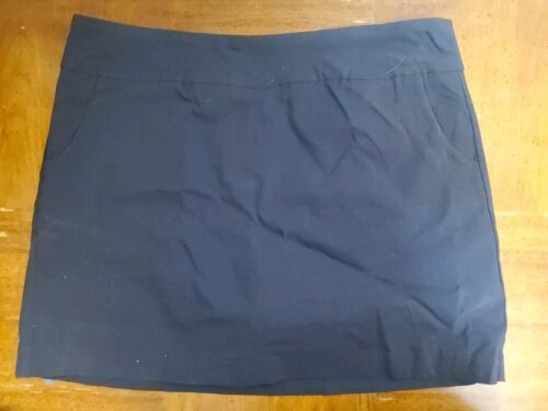 Zac &amp; Rachel Navy Blue Skort Skirt Stretch Pockets Athletic Athleisure S... - $9.46