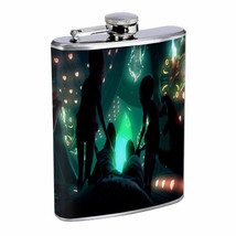 Vintage Alien Abduction D12 Flask 8oz Stainless Steel Hip Drinking Whiskey - £11.11 GBP