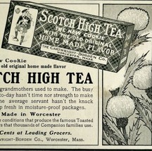 1904 Scotch High Tea Cookies Old Times Advertisement Ephemera 4.75 x 3.75&quot; - $12.99
