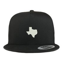 Trendy Apparel Shop Texas State Map Embroidered 5 Panel Flat Bill Trucker Mesh B - £19.97 GBP