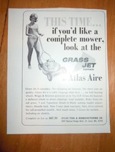 Vintage Grass Jet Lawn Mower Atlas Aire Print Magazine Advertisement 1966 - €2,61 EUR