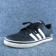 adidas Low Top Men Sneaker Shoes Black Synthetic Lace Up Size 10.5 Medium - £19.46 GBP