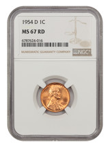 1954-D 1C Ngc MS67RD - £346.00 GBP