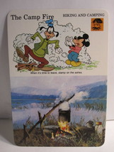 1978 Walt Disney&#39;s Fun &amp; Facts Flashcard #DFF9-10: The Camp Fire - $2.00