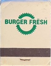 Burger Fresh, Match Book Matches matchbook - £7.81 GBP
