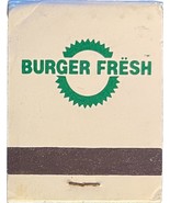 Burger Fresh, Match Book Matches matchbook - £7.81 GBP
