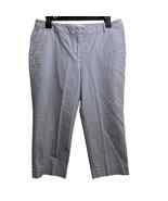 Talbots Signature Capri Pants Women 10p Pockets Mid Rise Heathered Blue ... - £21.16 GBP