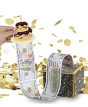 Birthday Money Box for Cash Gift Pull Surprise Money Gift Graduation Kid... - $9.45