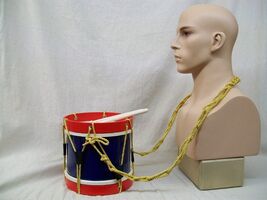 Wood Drum Major Costume Prop Toy Soldier Nutcracker Band Drummer Boy Roy... - €17,00 EUR