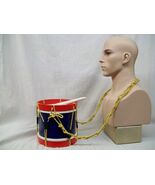 Wood Drum Major Costume Prop Toy Soldier Nutcracker Band Drummer Boy Roy... - $360.48 MXN