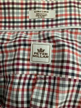 Peter Millar Mens Multi Fall Colored Plaid Button Front Long Sleeve Shirt Xl - £24.52 GBP