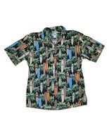 Vintage Hawaiian Shirt 80&#39;S Floral Surfboards Large Colorful Floral Made... - $18.05