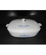 Vintage corning ware blue cornflower p-10-b With Original lid RARE!!! - $39.00