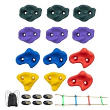 VEVOR Ninja Tree Climbing Kit 12 Climbing Holds 6 Ratchet Straps Climbing Ladder - $92.61