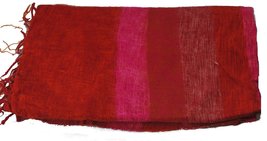 Fair Trade Tibetan Yak Wool Woollen Shawl/Blanket 1.8M x 0.8M (Pink) - £21.70 GBP