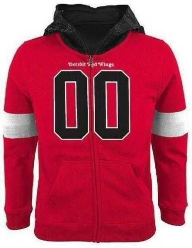 Primary image for Boys Hoodie Zip Up Face Mask Costume Jacket NHL Detroit Red Wings Red $50-sz 8
