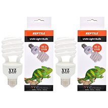 XYZReptiles 26 Watt Reptile UVB Bulb 10.0 Reptile Light (2 Pack Bulbs) - £19.92 GBP