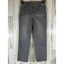 Chicos The So Lifting Slim Leg Jeans Size 2.5 (34x31) High Rise Gray Wash - £19.43 GBP