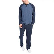 Orvis Men’s 2-Piece Long Sleeve Tee Pants W Drawcord Lounge Set Blue Medium - £28.02 GBP