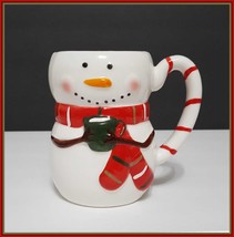 NEW Williams Sonoma Figural Snowman Mug 20 OZ Stoneware - £31.45 GBP