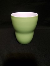 A Starbucks Light Green Aida Coffee Tea Cup No Handle 8oz 2008 Ceramic Mug - £11.98 GBP