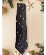 John Weitz Necktie Men Blue Red Santa Clause 100% Polyester 55&quot; Christma... - $182.70 MXN