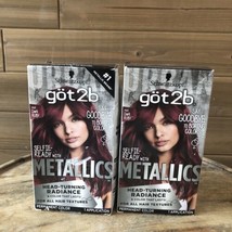 (2) Schwarzkopf GOT2B Metallics Permanent Hair Color M68 Dark Ruby - $17.72