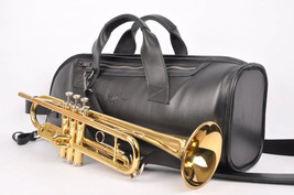 Trumpet / Cornet / Flugelhorn Leather Bag case Brass Accessories MG Leather Work - £362.73 GBP