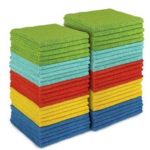 Microfiber Cleaning Cloths-50Pk, All-Purpose Softer Highly Absorbent, Lint Free  - £27.17 GBP