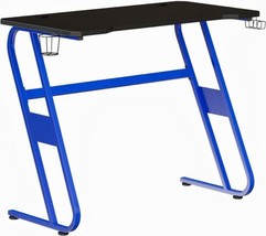 Flash Furniture Fisher Gaming Desk - Blue Ergonomic Computer -  - $283.04
