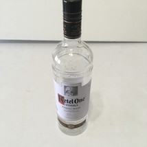 Empty Ketel one vodka glass embossed bottle bar decor craft supply - $362.91 MXN
