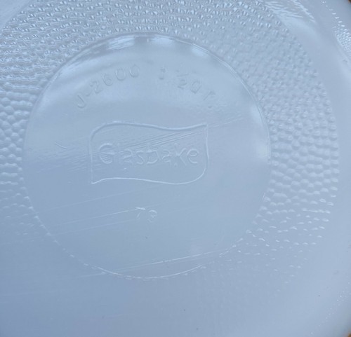 Vintage Glasbake ~ Baking Dish ~ White Green Daisies ~ J-2600 ~ 1.5 Quart Item image 6