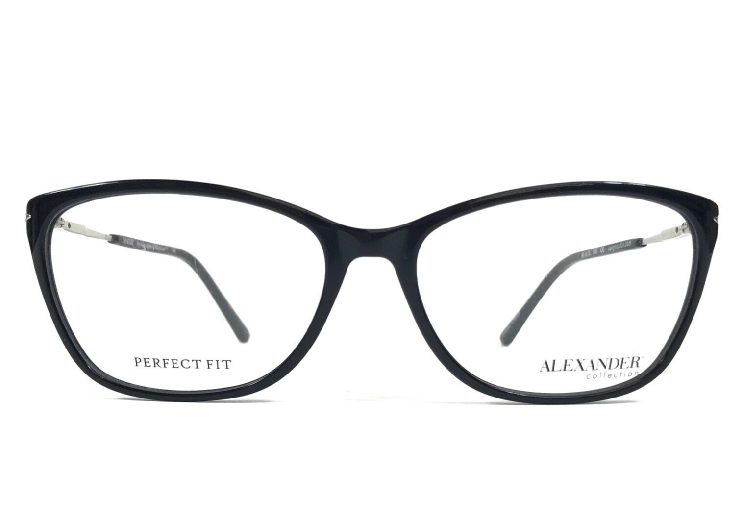Alexander Collection Brille Rahmen MAISIE BLACK Cat Eye Full Rim 55-16-140 - £55.84 GBP