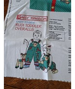 Daisy Kingdom Easy Rudi Reindeer Toddler Overalls Cotton Fabric Panel (1... - $16.48