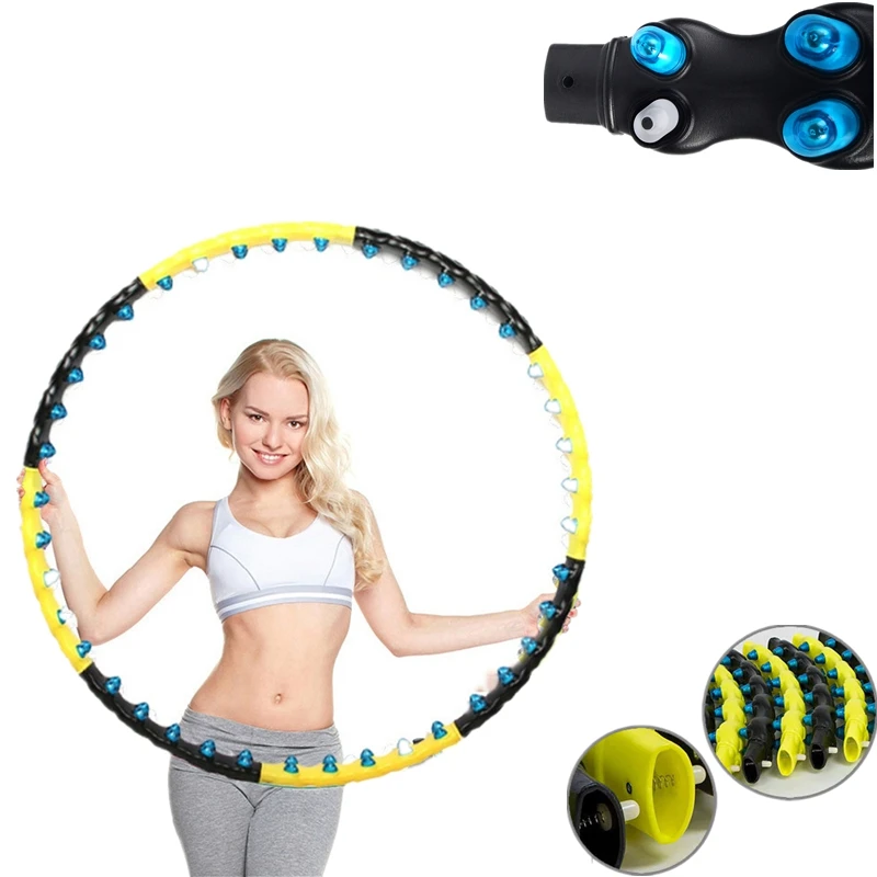 110cm Big Size 1.6kg Weighted Sport Hoops Magnet Massage Aro Fitness Losing Weig - £73.25 GBP