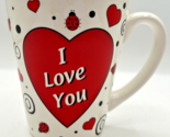 Vintage FIB Ladybug I Love You Coffee Mug U237 - $12.99
