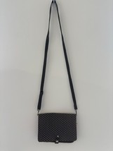 Thirty One Polka Dot Crossbody/Clutch w Adjustable Strap &amp; Snap Closure - £11.16 GBP