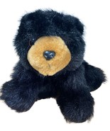 Bearington Bear Black Bear Sitting 11 inch Realistic plush bear - $10.11