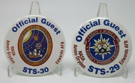 Edwards AFB NASA Ames-Dryden STS-29 STS-30 Official Guest Button Pin Vin... - £23.68 GBP