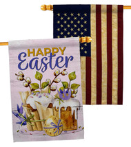 Super Sweet Easter House Flags Pack 28 X40 Double-Sided Banner - £40.65 GBP