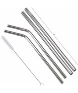 Prisha India Craft Eco-friendly Stainless Steel Drinking Straws (2 Pcs B... - £20.33 GBP