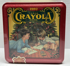 Crayola Crayon 1992 Collectors Tin Christmas 64 Crayons W/ Ornament New ... - $16.99