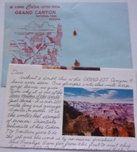 Vintage A Long Color Letter From Grand Canyon National Park Arizona - $75.95 MXN