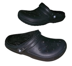 Crocs Black Classic Lined Clog Slippers Size Men’s 11  - $18.05