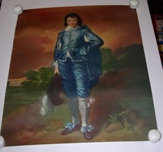 Blue Boy Gainesborough Lithograph 1809 Print No 73 Vintage Litho In U.S.A. 16X20 - £23.97 GBP