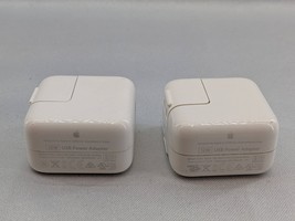 Lot of 2 Genuine Apple 12W USB Wall Power Adapter Charger for iPad iPhone - £11.98 GBP