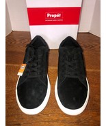 New Men&#39;s Propet Black Leather Kenji Sneackers Size 17 X (3E) W/Tag IOB - $54.70 CAD