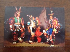 Vintage 60s Taos New Mexico Indian Native American Dancers Color Photo P... - $18.99