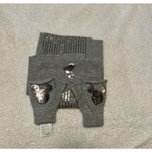 Disney Parks Gray Sequin Knit Scarf - £15.75 GBP